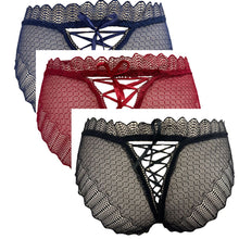 Load image into Gallery viewer, Alessandra B 3 Pack Criss Cross Lace Panty - M7764