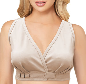 Adaptive Bra with Easy-On Velcro Closure - Arthritis, Post Surgery, Leisure, Sleep, Breastfeeding Bra