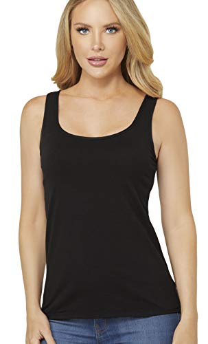Alessandra B Wire-Free Molded Cup Cotton Tank Top - M8812