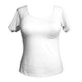 Load image into Gallery viewer, Alessandra B Short Sleeve Cotton Crew Neck Tee with Underwire Bra - M3046