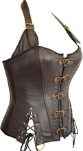 Load image into Gallery viewer, Mystery House Steampunk Brown corset - C1632