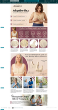 Load image into Gallery viewer, Adaptive Bra - Easy On Velcro Front Closure, for Seniors and those with arthritis, and for post surgery recovery