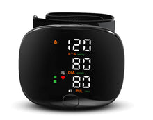 Load image into Gallery viewer, Wrist Blood Pressure Monitor with HD LED Display, Voice Broadcast, 2x99 Memory, USB Rechargeable, with Storage Case