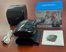 Load image into Gallery viewer, Wrist Blood Pressure Monitor with HD LED Display, Voice Broadcast, 2x99 Memory, USB Rechargeable, with Storage Case