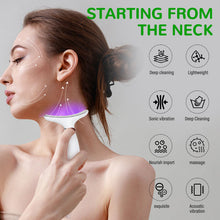 Load image into Gallery viewer, Facial and Neck Massager, 7 Color LED Light Therapy for Face and Neck, Face and Neck Lifting Device