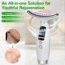 Load image into Gallery viewer, Facial and Neck Massager, 7 Color LED Light Therapy for Face and Neck, Face and Neck Lifting Device