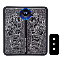 Load image into Gallery viewer, EMS Foot Massage Mat with RF Remote Control, 8 Massage Modes, 19 Intensity Levels, Compact Design for Muscle Relaxation