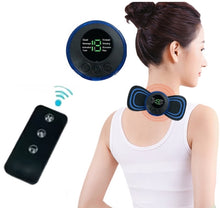 Load image into Gallery viewer, Mini EMS Massager with Remote Control, TENS Unit Muscle Stimulator, 8 Massage Modes, 19 Adjustable Intensities for Pain Relief