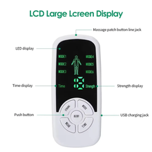 Load image into Gallery viewer, TENS Unit Muscle Stimulator with Digital Display, 6 Modes, Adjustable Strength, 4 Electrode Pads for Pain Relief