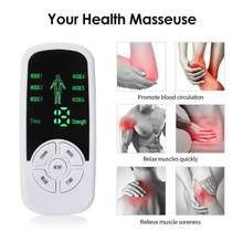 Load image into Gallery viewer, TENS Unit Muscle Stimulator with Digital Display, 6 Modes, Adjustable Strength, 4 Electrode Pads for Pain Relief