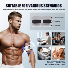 Load image into Gallery viewer, TENS Pulse EMS Wireless Muscle Stimulator with Remote Control, 10 Modes, 20 Intensity Levels, LCD Screen, Portable, Rechargeable