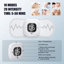 Load image into Gallery viewer, TENS Pulse EMS Wireless Muscle Stimulator with Remote Control, 10 Modes, 20 Intensity Levels, LCD Screen, Portable, Rechargeable