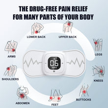 Load image into Gallery viewer, TENS Pulse EMS Wireless Muscle Stimulator with Remote Control, 10 Modes, 20 Intensity Levels, LCD Screen, Portable, Rechargeable