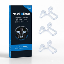 Load image into Gallery viewer, Nasal Dilator for Sleep and Snoring Starter Pack 3 Sizes Drug Free, Reusable &amp; Flexible, Lightweight, Relieves Congestion, Small, Medium, Large