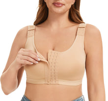Load image into Gallery viewer, Alessandra B Post Surgery Compression Bra -M7755- Adjustable Front Closure, Adjustable Wide Straps for Breast Augmentation Recovery
