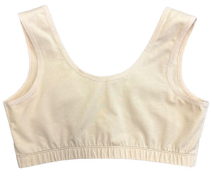 Adaptive Bra - Easy On Velcro Front Closure, Wide Straps, Elastic Underband