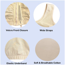 Load image into Gallery viewer, Adaptive Bra - Easy On Velcro Front Closure, Wide Straps, Elastic Underband