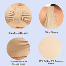 Load image into Gallery viewer, Alessandra B Cotton Snap Front Adaptive Bra for Elderly and Post Surgery Recovery - M7781