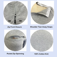 Load image into Gallery viewer, Alessandra B Women&#39;s Chemo Port Access Cotton Shirt - 5 Access Points - M7789