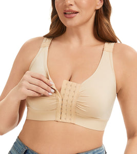 Alessandra B Post Surgery Compression Bra-M7796 - Adjustable Front Closure, Adjustable Straps, Wide Underbust Band