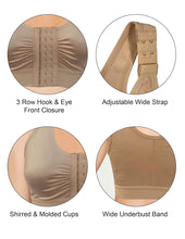 Load image into Gallery viewer, Alessandra B Post Surgery Compression Bra - Adjustable Front Closure, Adjustable Straps, Wide Underbust Band