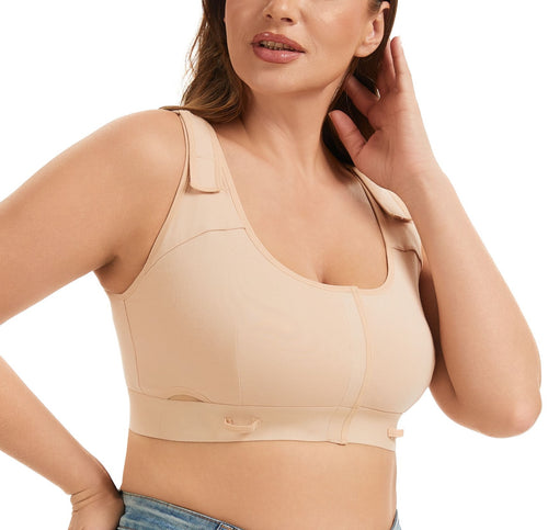 Alessandra B Mastectomy Recovery Bra - Easy-On Velcro Front Closure -M7799
