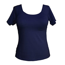 Load image into Gallery viewer, Alessandra B Short Sleeve Cotton Crew Neck Tee with Underwire Bra - M3046