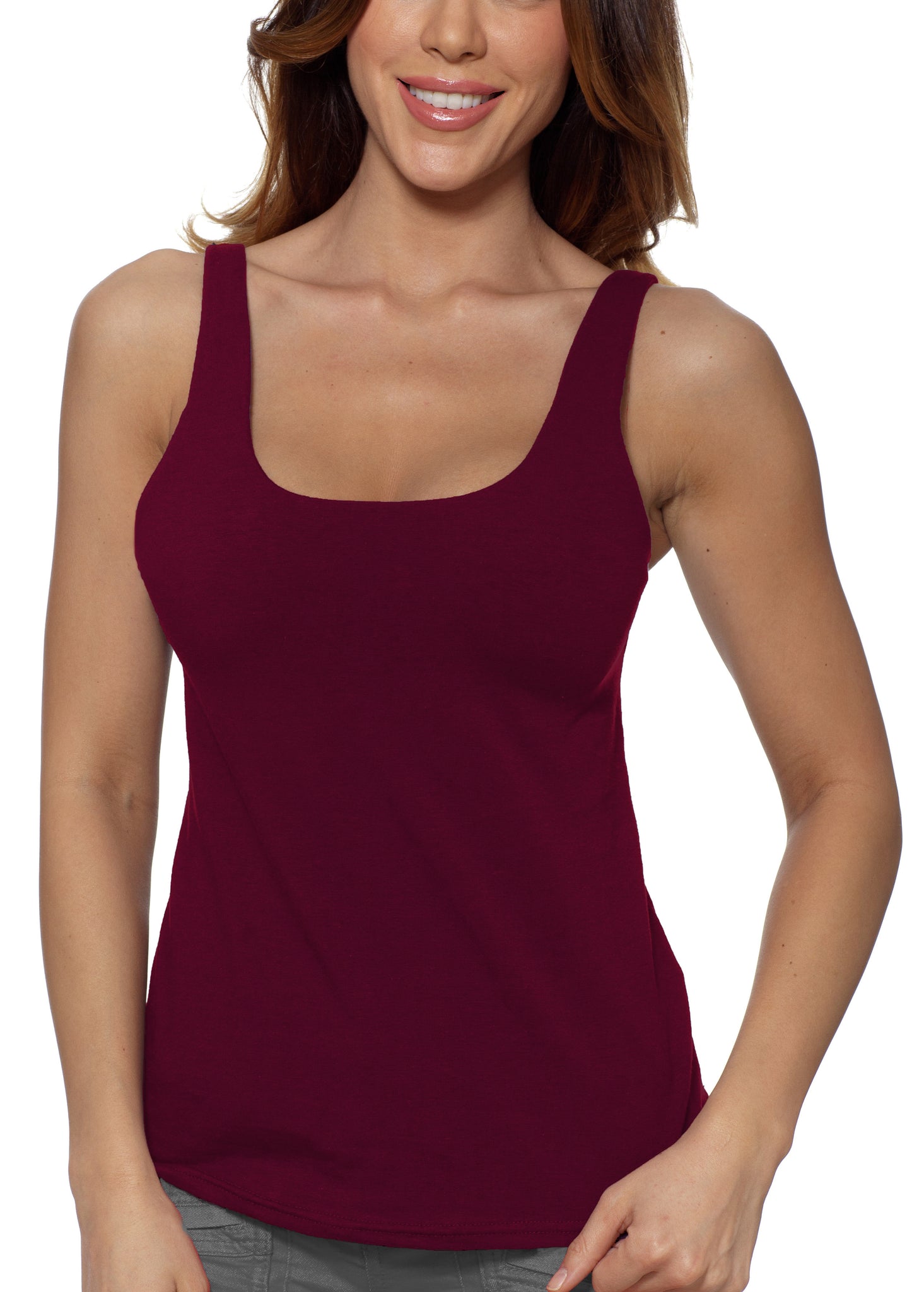 Alessandra B Yoga Underwire Cotton Y Strap Camisole With Smooth Seamle –  Hollywoodobsession