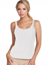 Load image into Gallery viewer, Alessandra B Lace Trim Cotton Sport Tank Top with Underwire Bra -M3121