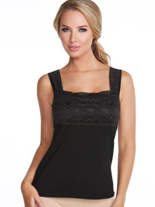 Alessandra B Square Neck Underwire Bra Cotton Camisole -M3152