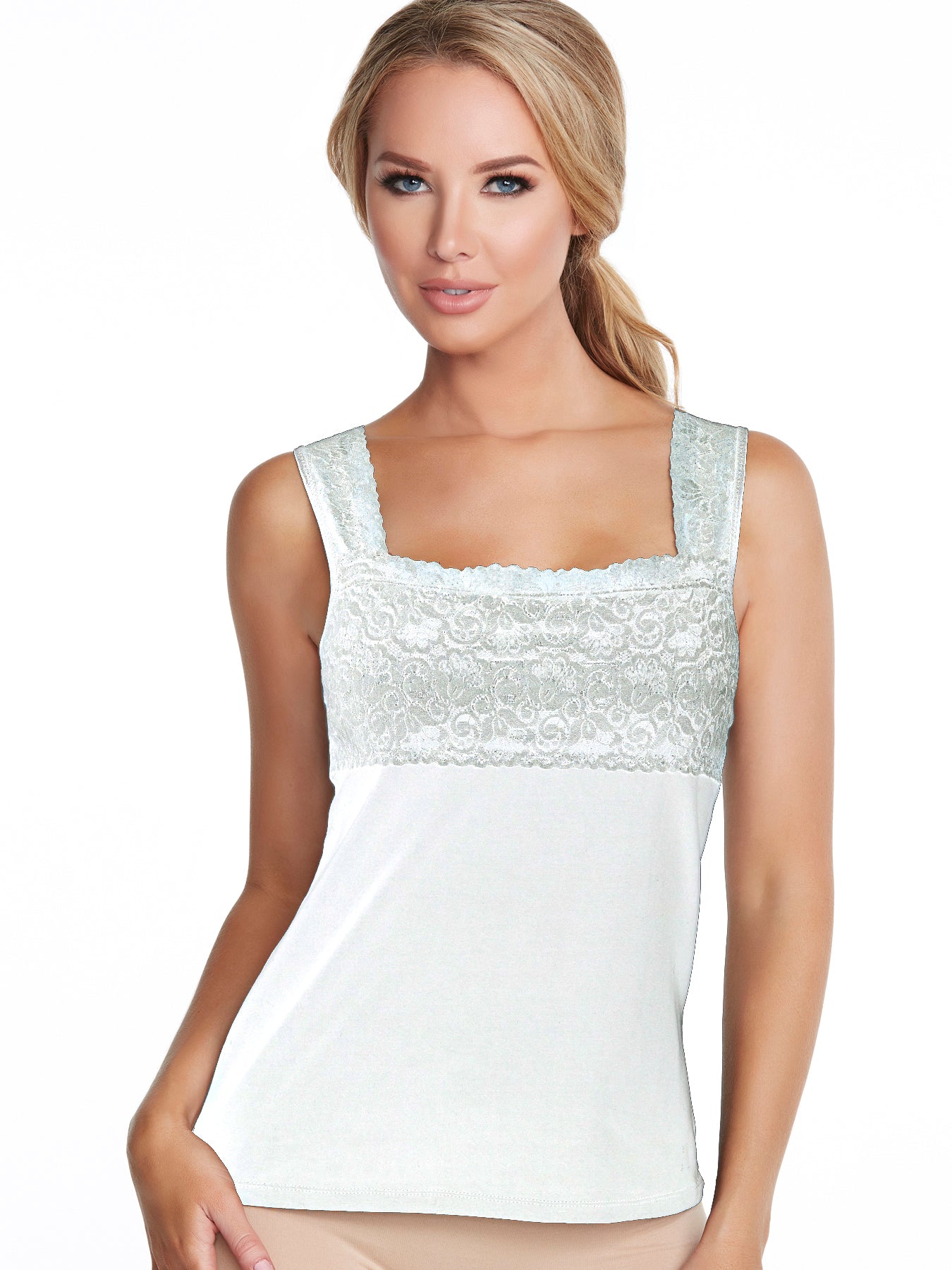 Alessandra B Cotton Underwire Bra High Neck Camisole - M3036 –  Hollywoodobsession