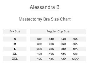 Alessandra B Front Closure Mastectomy Bra with Pockets